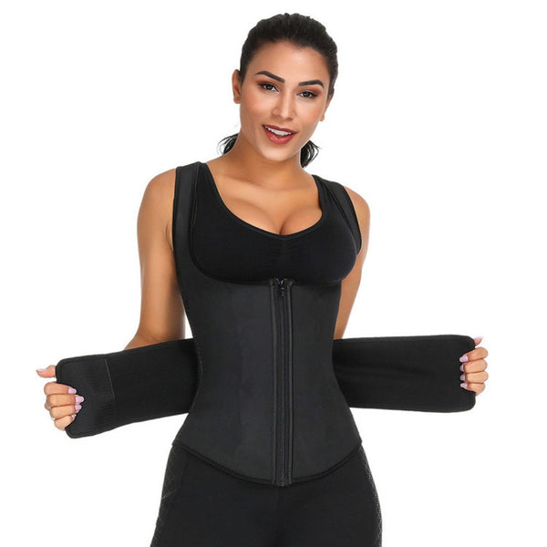 Velcro Zipper Neoprene Body Shaper